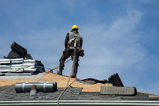 Professional Gutter Installation technician working in Wildwood, NJ